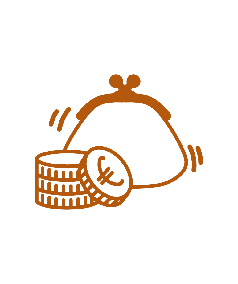 Illustration d'un porte-monnaie pour symboliser la maîtrise de son budget lorsqu'on choisit de passer par une travel planner