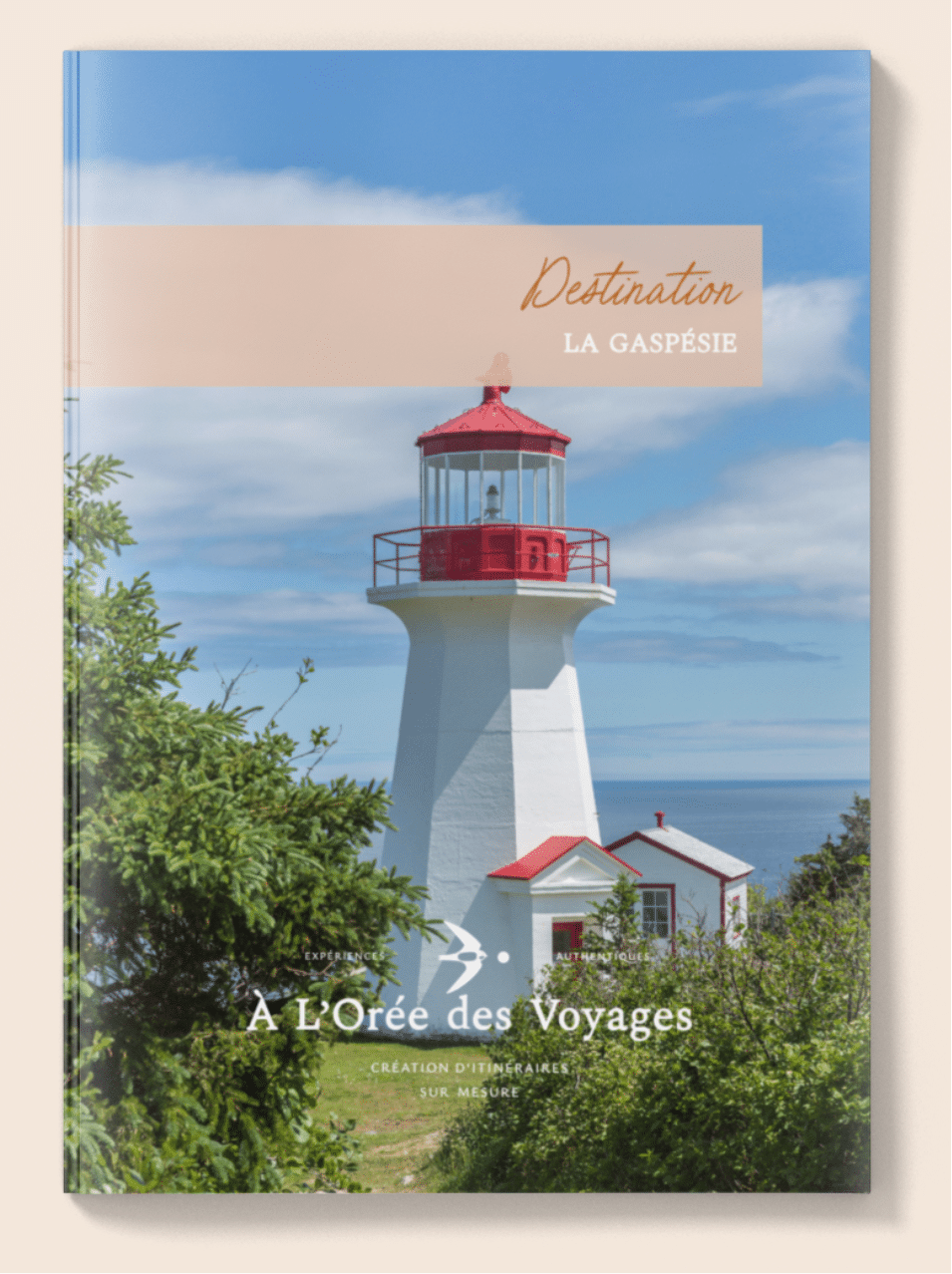 Couverture guide d'itinéraire de voyage Gaspésie