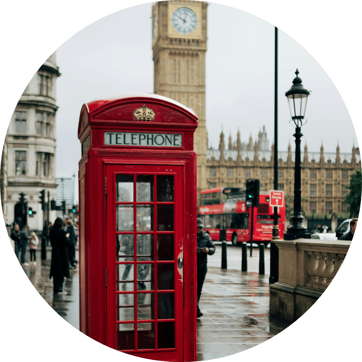 Cabine téléphonique à Londres - voyage le temps d'un week-end