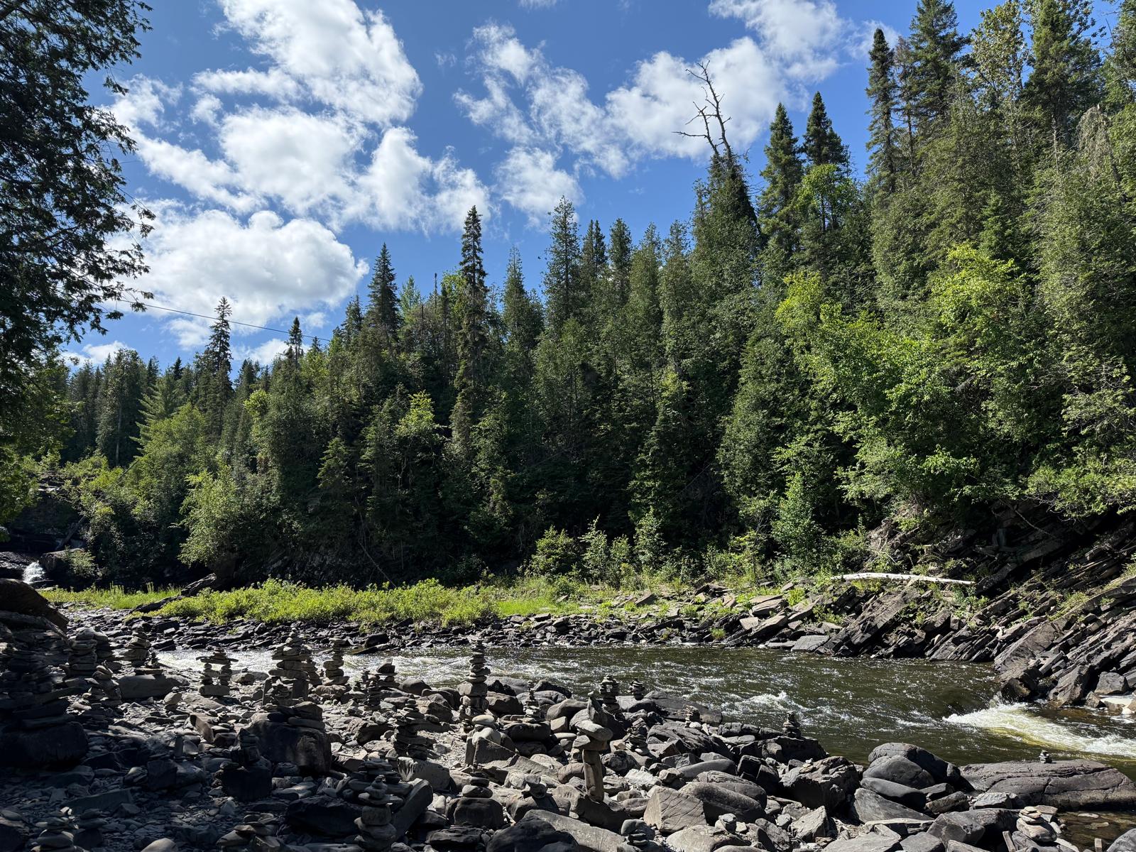 La rivière Rimouski dans le Canyon Porte de l'Enfer