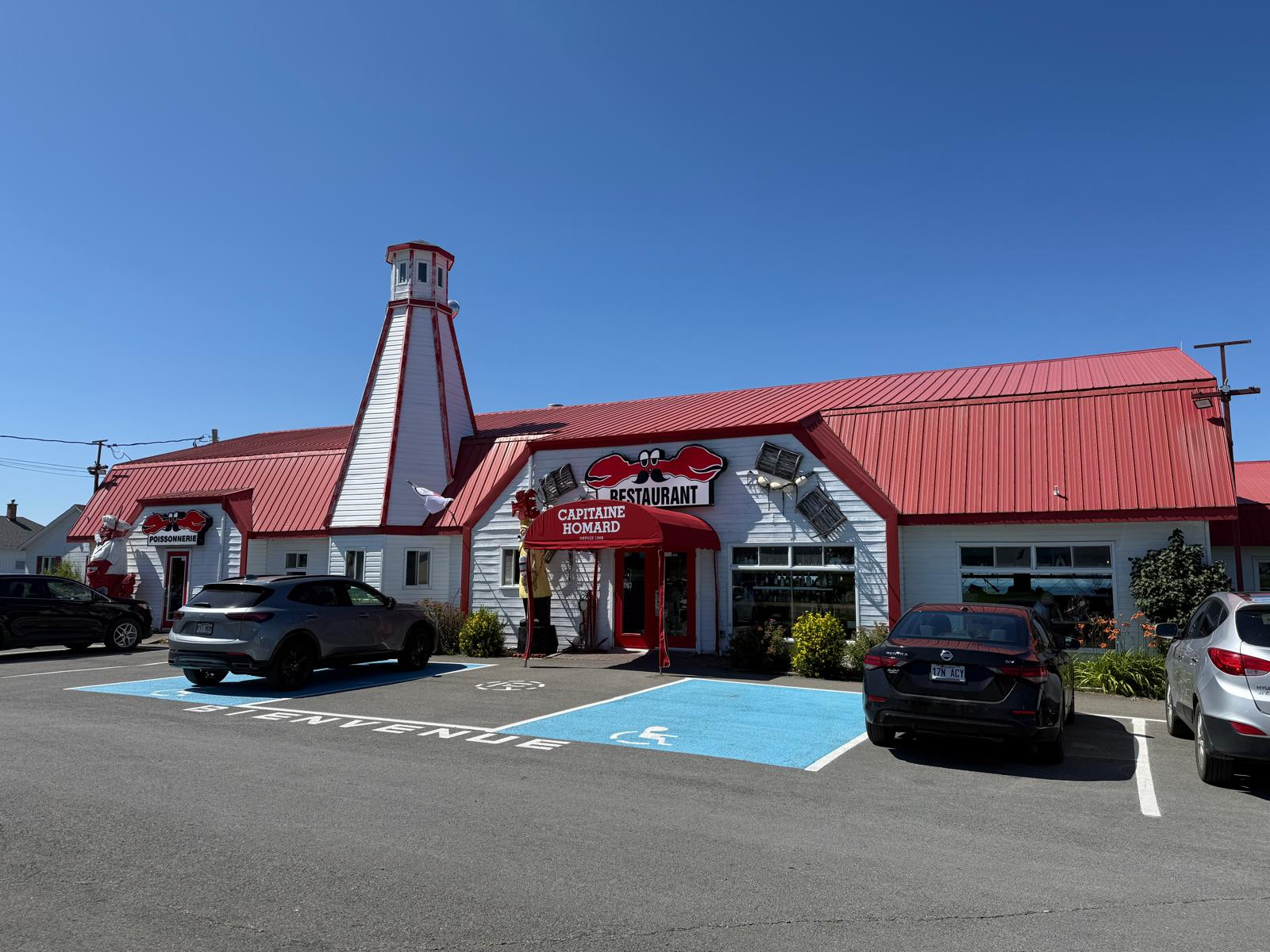 Le restaurant Capitaine Homard à Sainte-Flavie