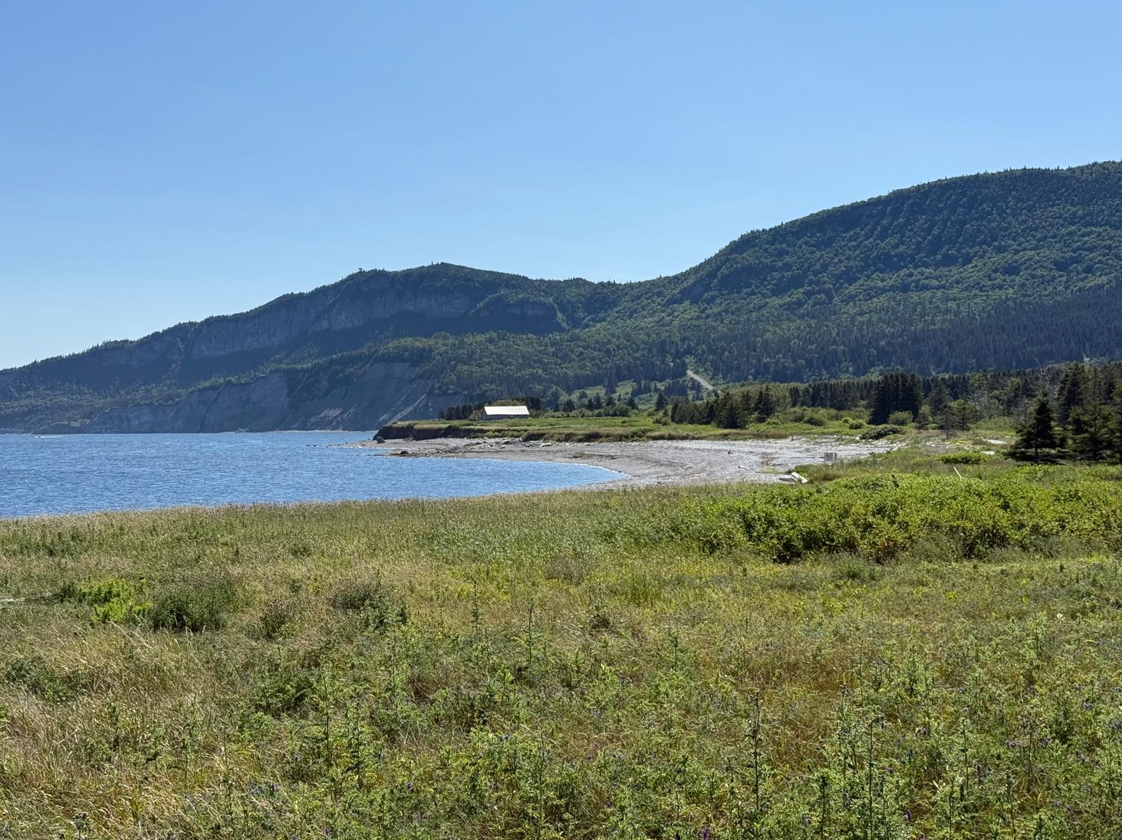 Prélude-à-Forillon, sentier pédestre à proximité du centre d'accueil et de découverte du Parc Forillon (Gaspésie)