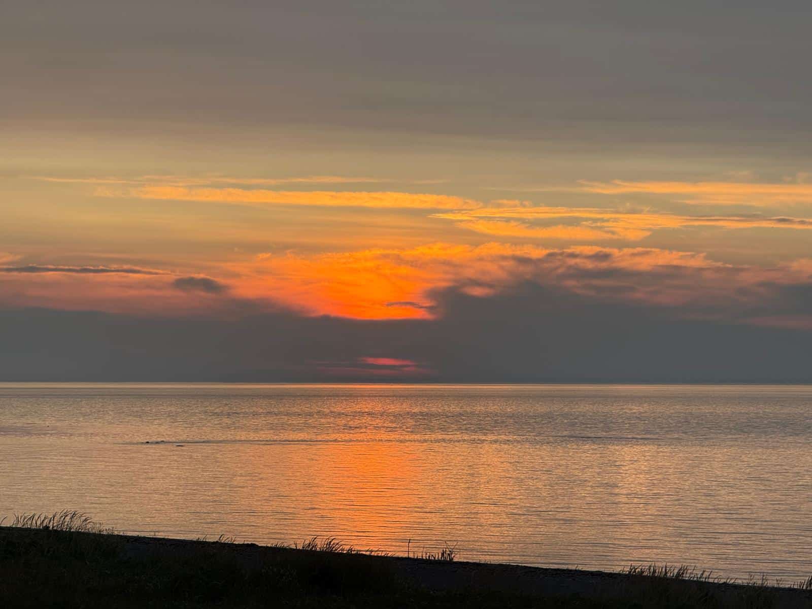 Coucher du soleil à Cap-Chat en Gaspésie