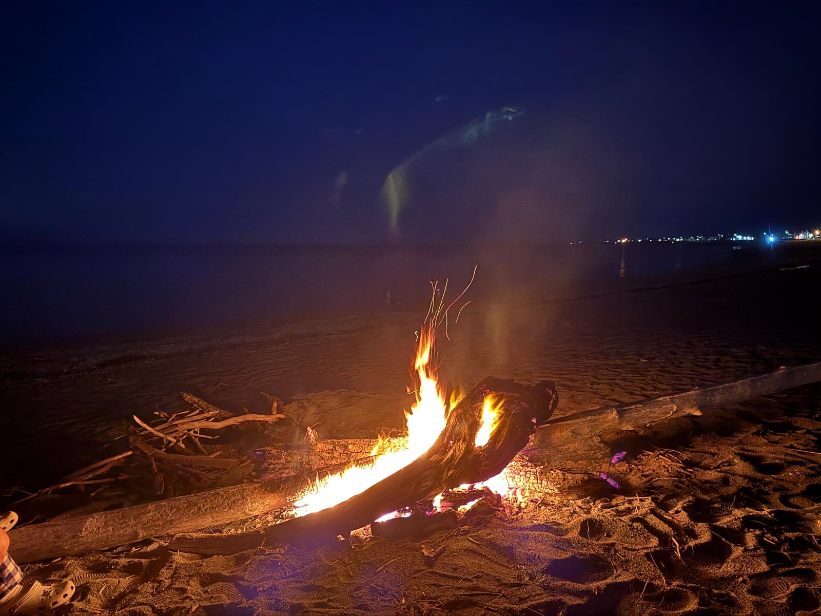 Feu de grève à Cap-Chat en Gaspésie