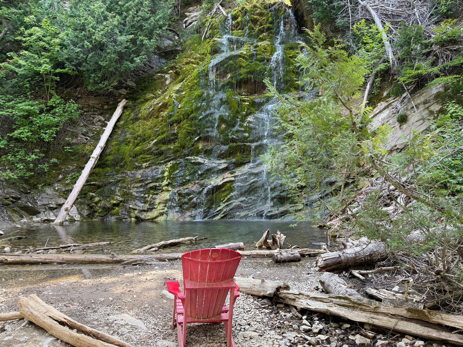 La Chute, haute de 17 mètres, parc Forillon en Gaspésie