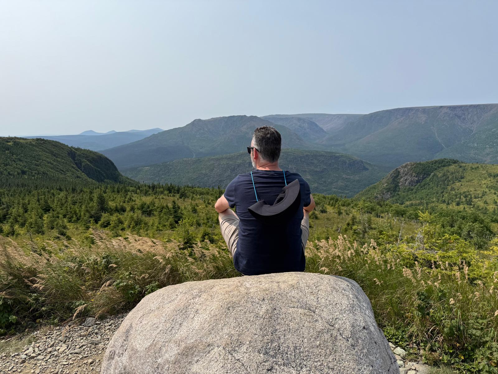 Vue sur le Parc de la Gaspésie depuis le Mont Ernest Laforce depuis son sommet