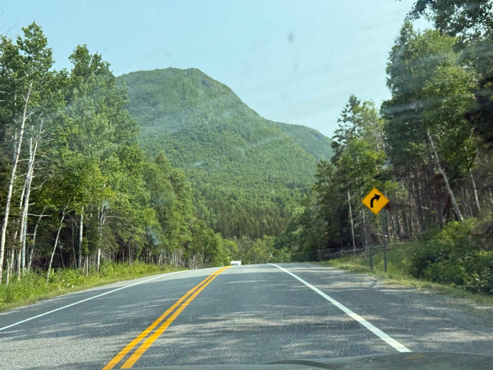 Route qui traverse le Parc de la Gaspésie