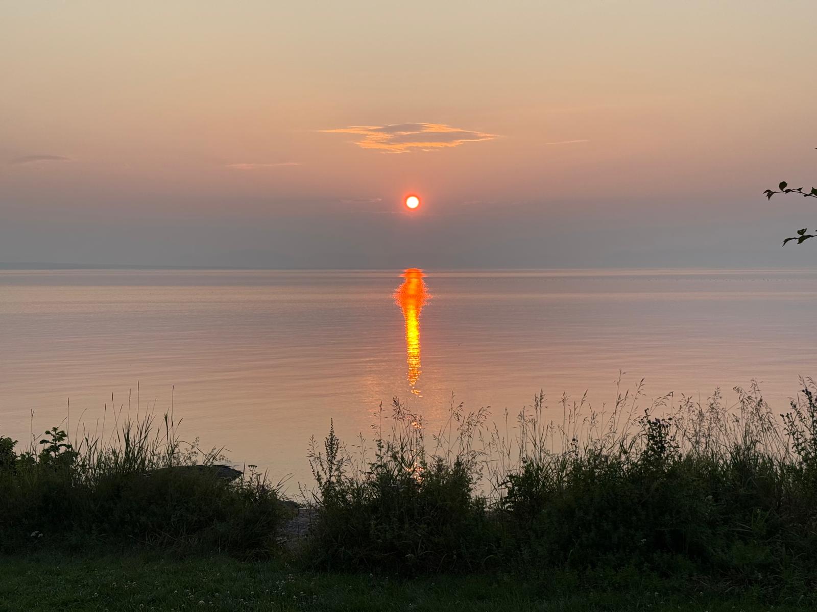 Coucher du soleil au Parc de la Pointe à Rivière-du-Loup